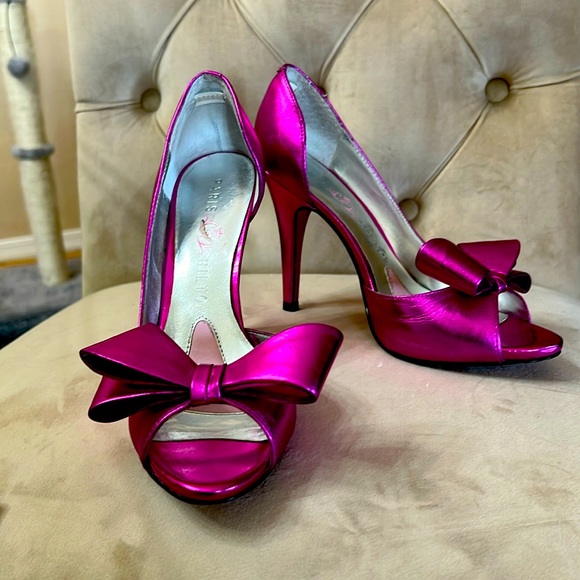 Metallic pink heels - Picture 1 of 2